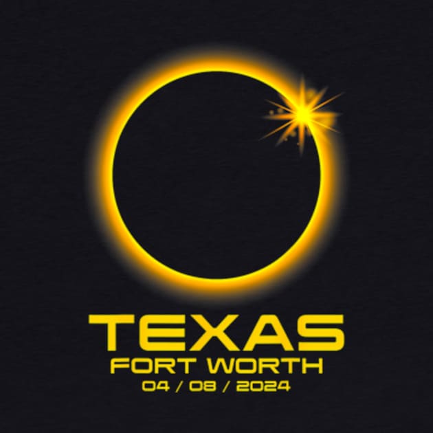 Fort Worth Texas Tx Total Solar Eclipse 2024 by SanJKaka